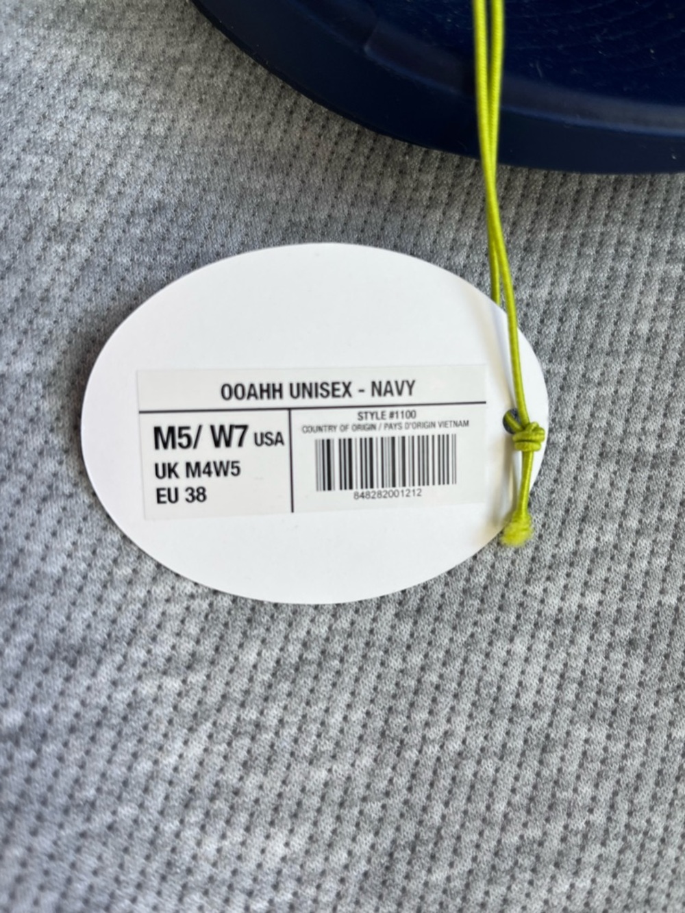 OOFOS Navy Blue Slide Sandals - women’s 7 - Picture 3 of 3